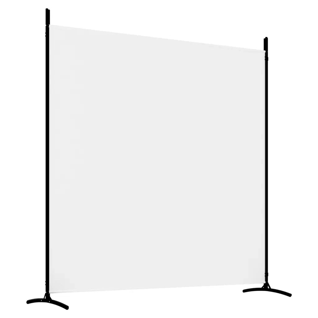Divisorio a 3 Pannelli-Set di 3 pannelli Paravento bianco 525x180 cm in Tessuto
