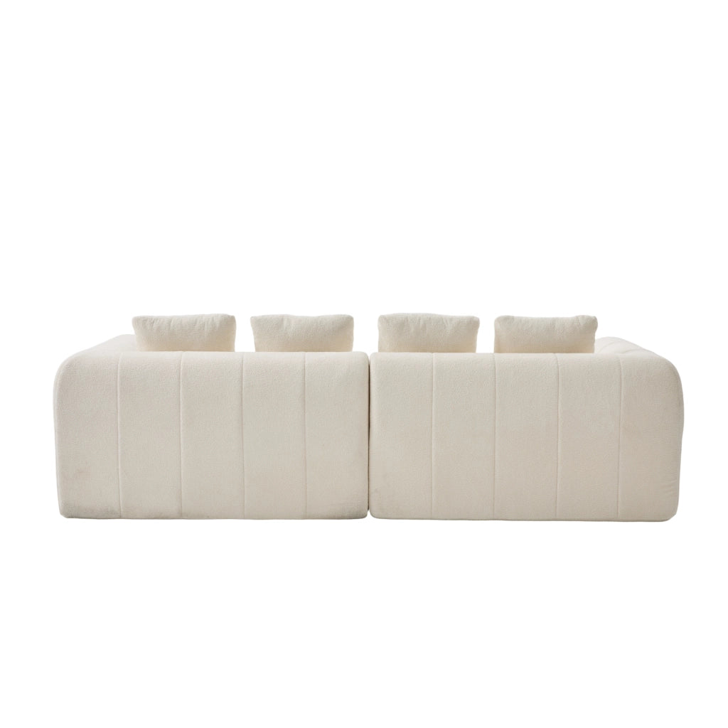 Divano 3 Posti con Braccioli ¨C MINIMAL ¨C Tessuto, 260x94x80 cm