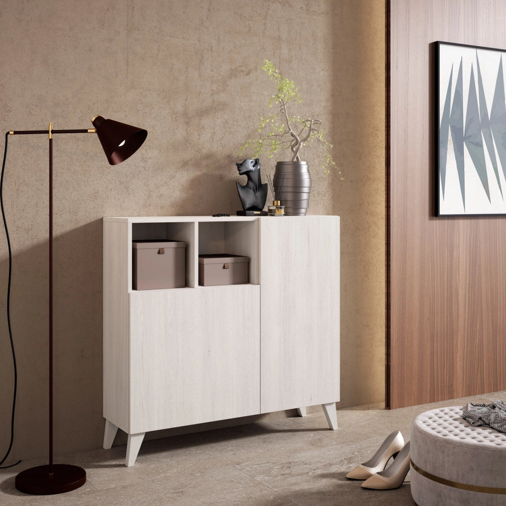 Scarpiera Herdasa effetto bianco 87×90×27?cm