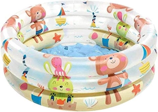 Piscina per Bambini con 3 Anelli per Spiaggia