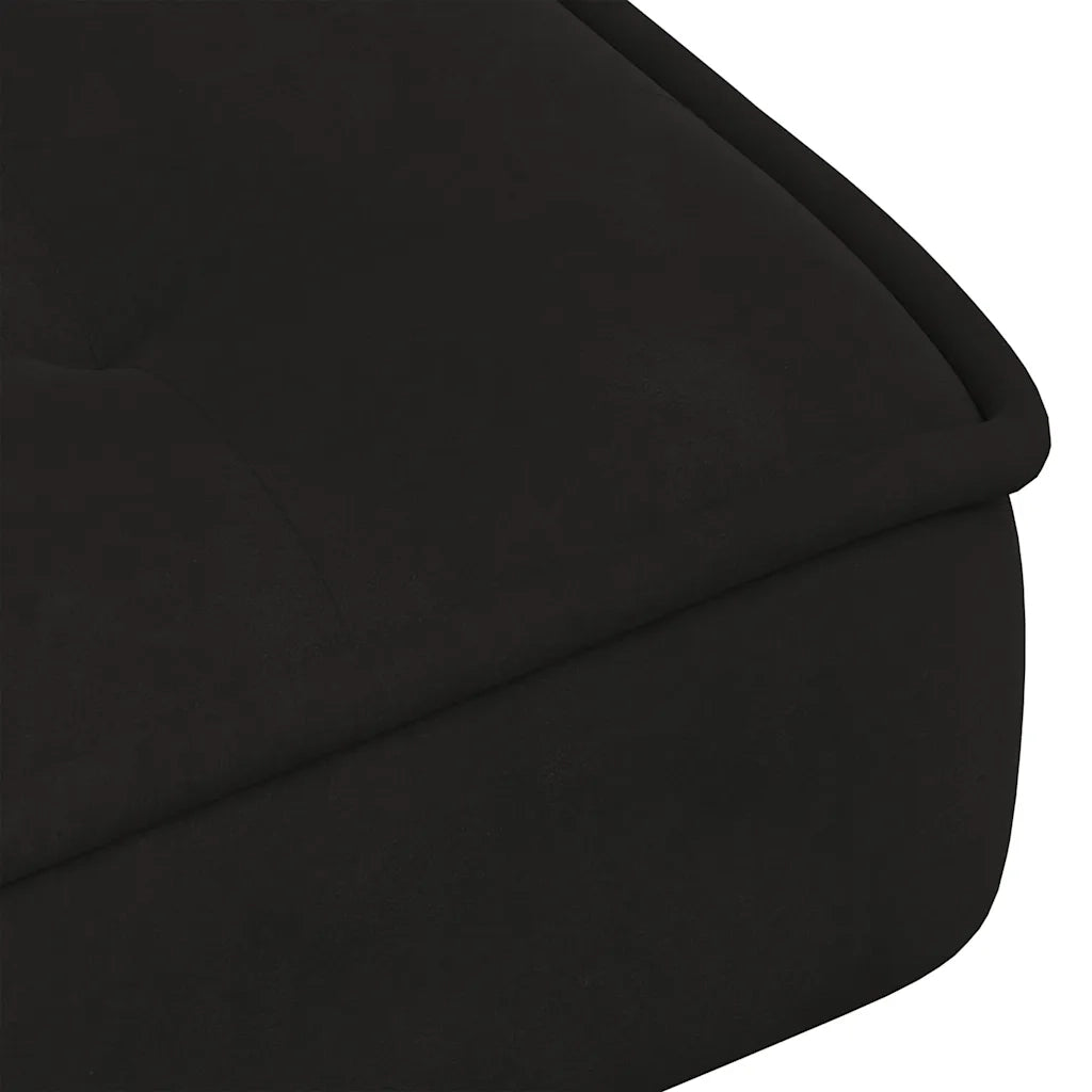 Poltrona Relax 64x74x84 cm Nera in Velluto 4012322