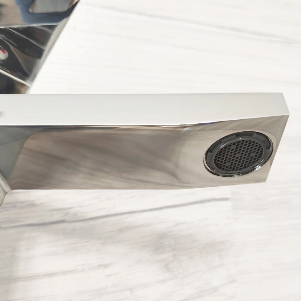 Miscelatore lavabo 1 leva quadrato cromato manhattan