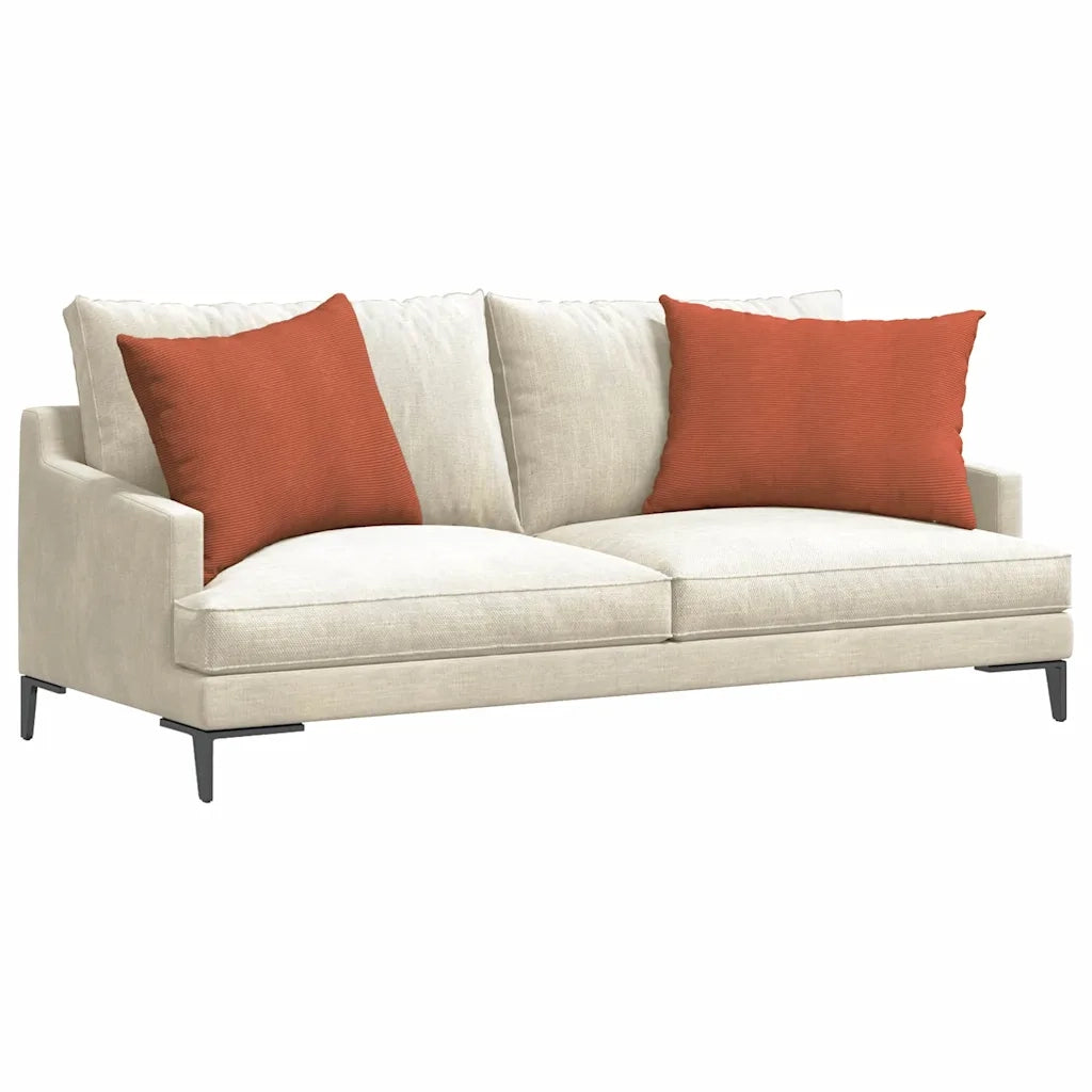 Cuscini da Divano 2 pz-Set di 2 Cuscini per Sofa Rosso Arancio 70 x 50 cm