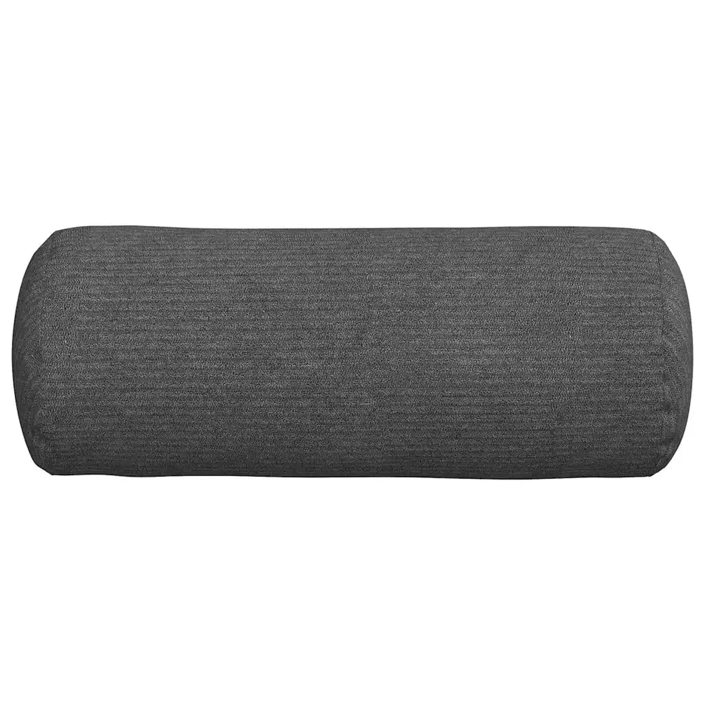 Cuscini a rullo 2 pz | Cuscini per sedie Grigio scuro ? 15 x 40 cm