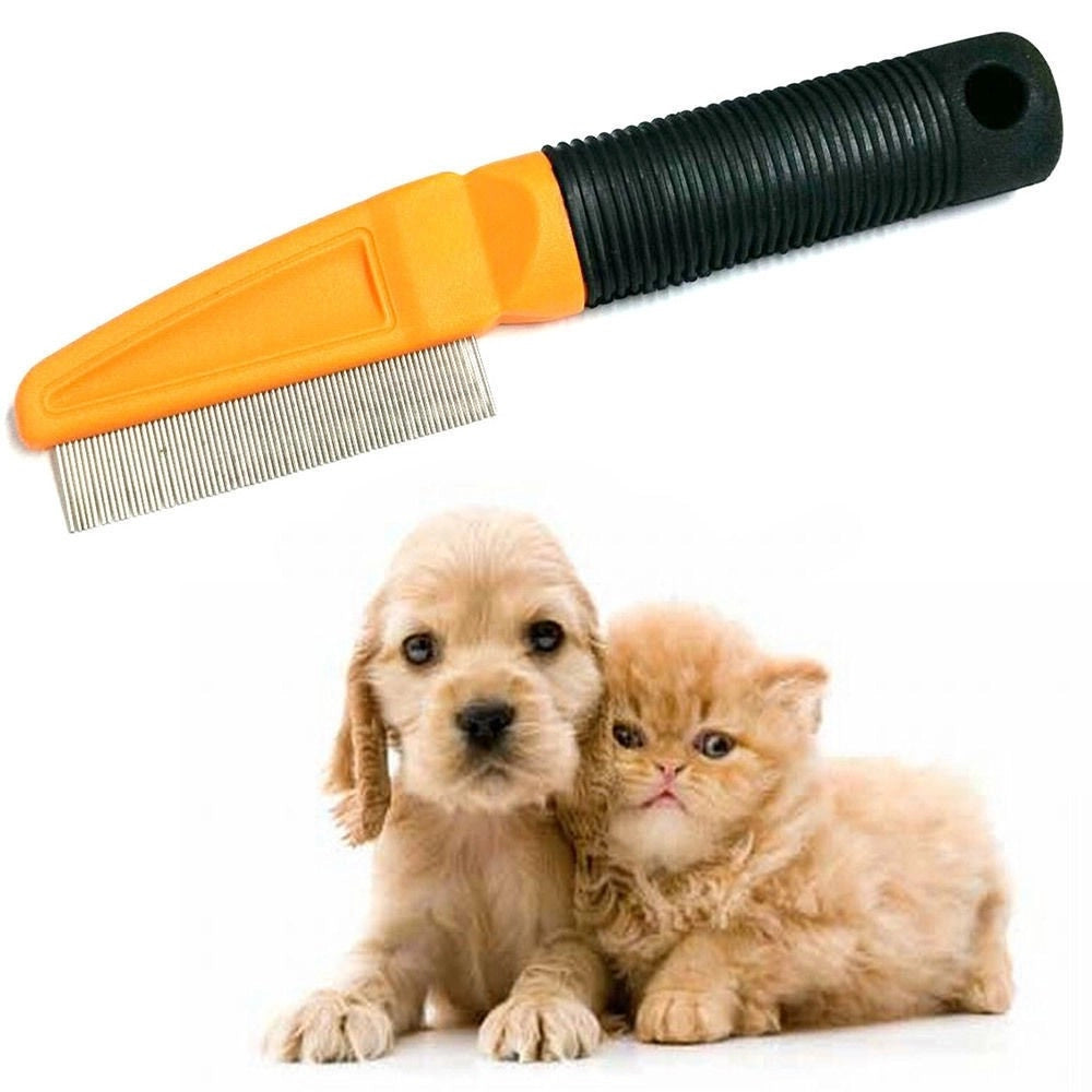 Trade Shop - Spazzola O Pettine Antipulci Per Animali Cane O Gatto Anti-pulce -