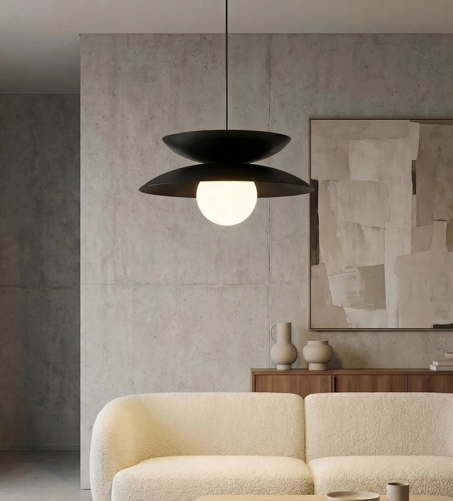 Lampada sospesa NAGOYA Japandi nera 1xG9 Emibig