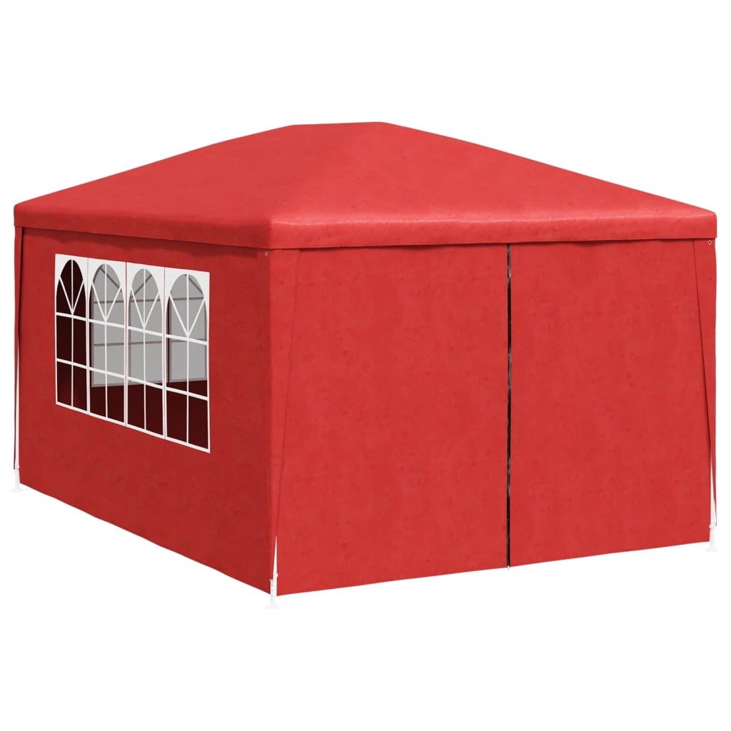 Tenda Party 400 x 300 x 255 cm Rosso PE e Acciaio 42032347