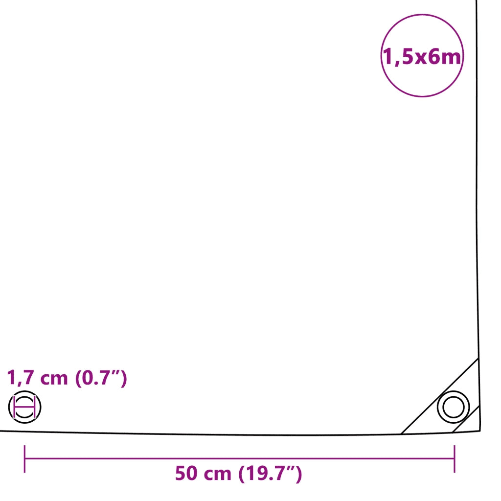 Telone 650 g/m2 1,5x6 m Blu