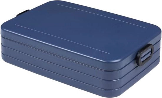 Borsa per pranzo grande, 1500 ml di capacità, contenitore per pane con separatore - ideale per la preparazione dei pasti, lavabile in lavastoviglie, ABS.