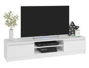 Mobile TV AKORD Bianco 240 cm 4 ante 240x40x140 cm