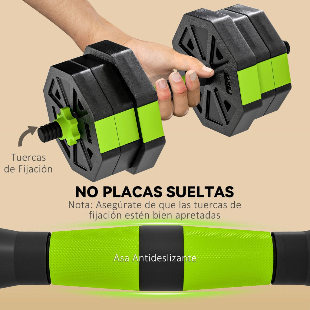 Set di manubri regolabili 20 kg ¨C Minimal ¨C per casa e palestra