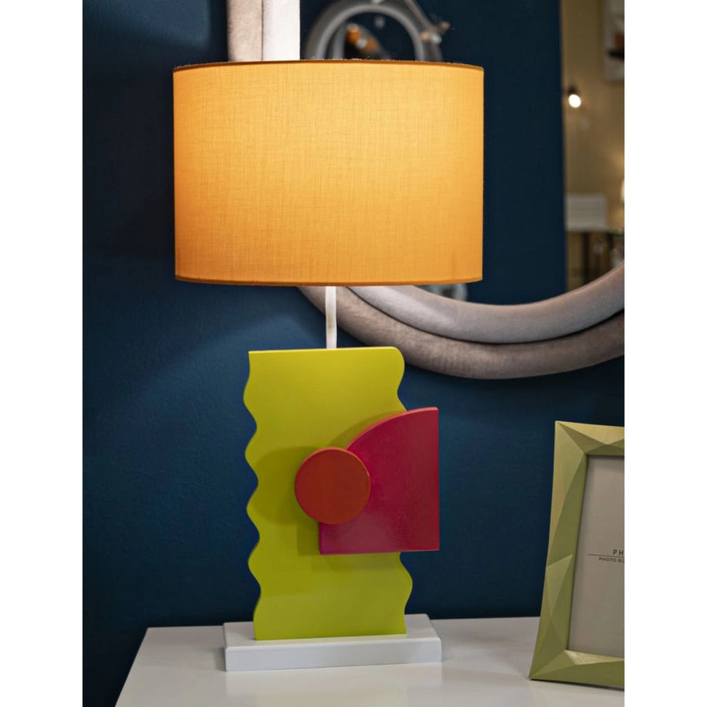 Lampada da Tavolo VKH122, Multicolore, Metallo, 30x30x60,5 cm