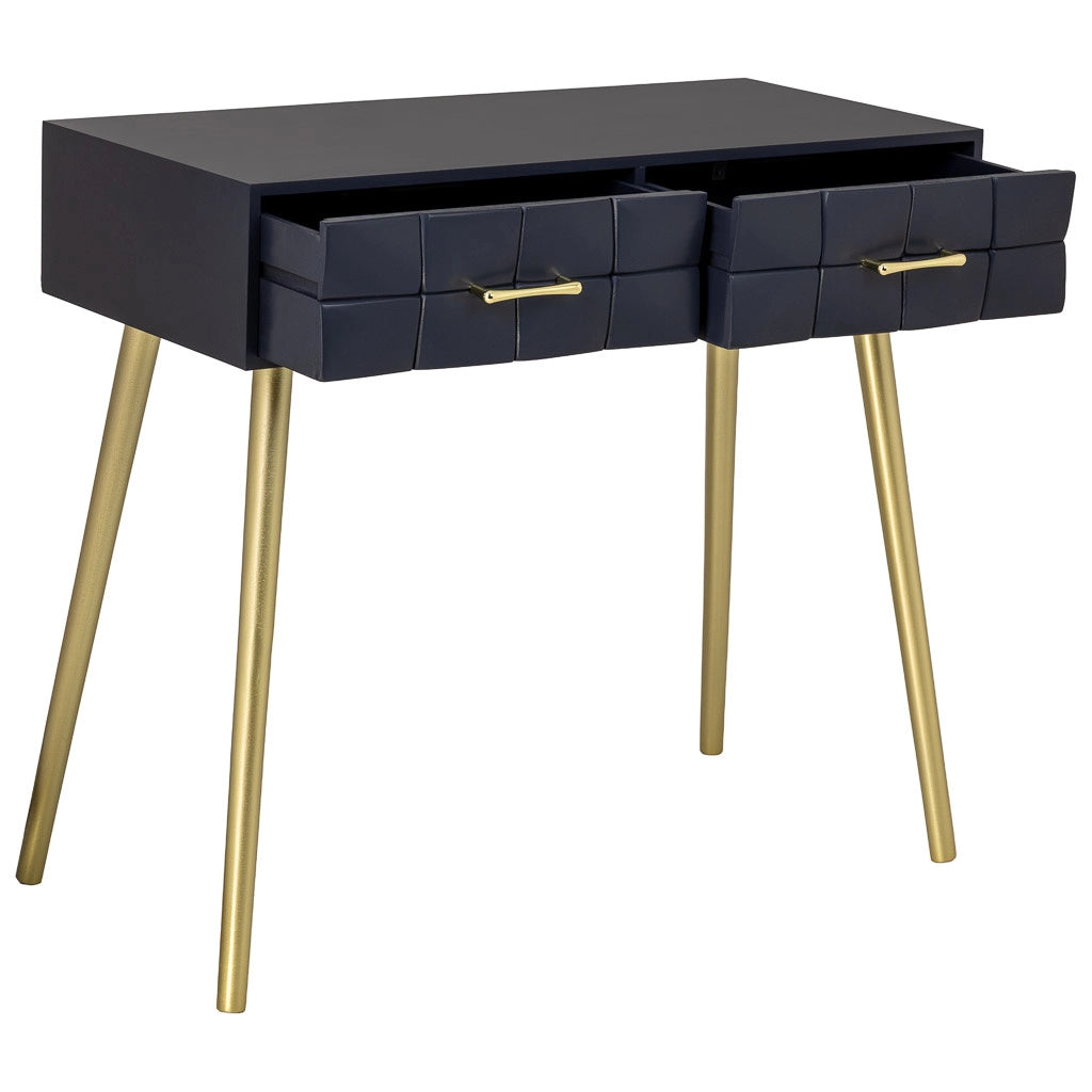 Mobile ingresso in legno nero 88x41x79h cm