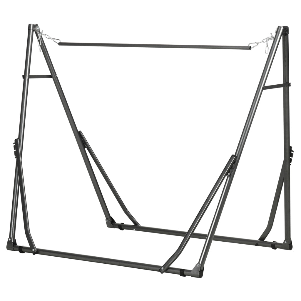 Supporto per amaca 2 in 1 con stendibiancheria ¨C Minimal ¨C 290x92x88, nero