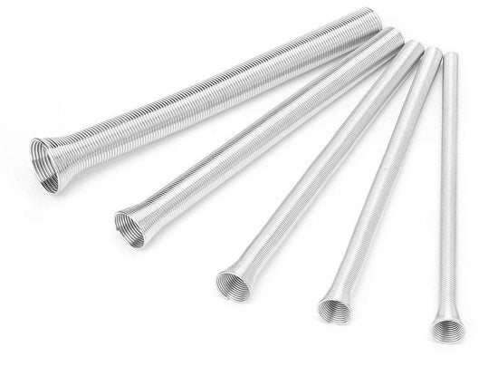 Flessa a forma di tubo - 5 pezzi - 21cm formato - Benders a lama elastica per tubi di gomma - Adatti per rame morbido e PVC