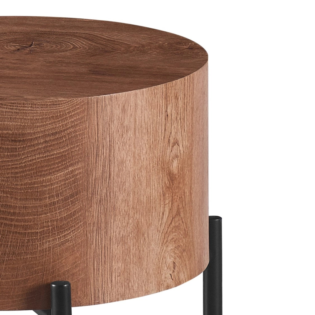 Tavolino da caffè KAMIK HIGH in MDF marrone