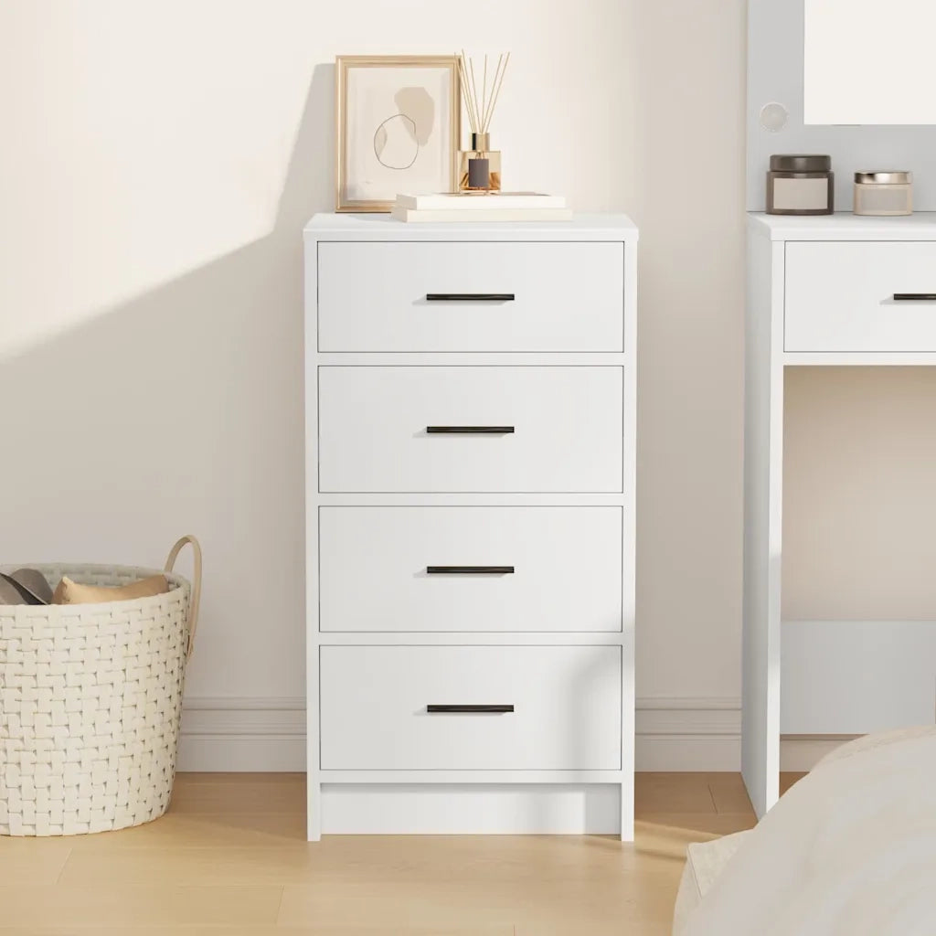 Credenza con cassetto Bianco 40 x 41 x 75 cm Legno multistrato 865055