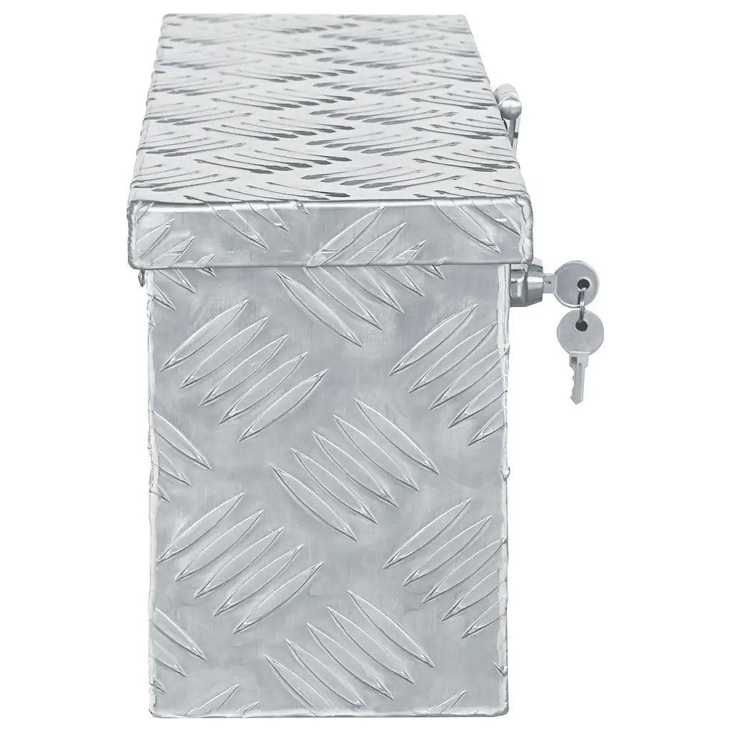 Cassetta in Alluminio 48,5x14x20 cm Argento 142935