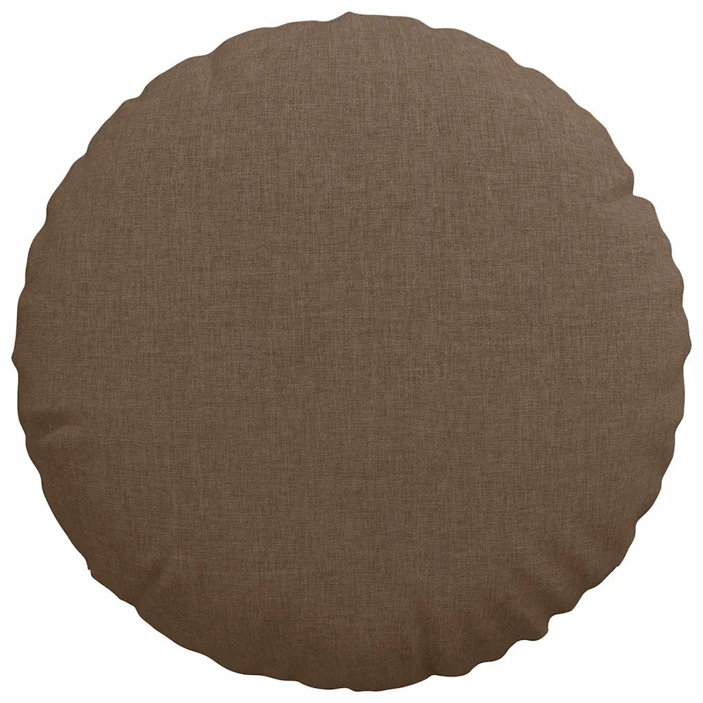 Cuscini per Seduta 2 pcs Marrone Ø40 x 13 cm Tessuto 42014124