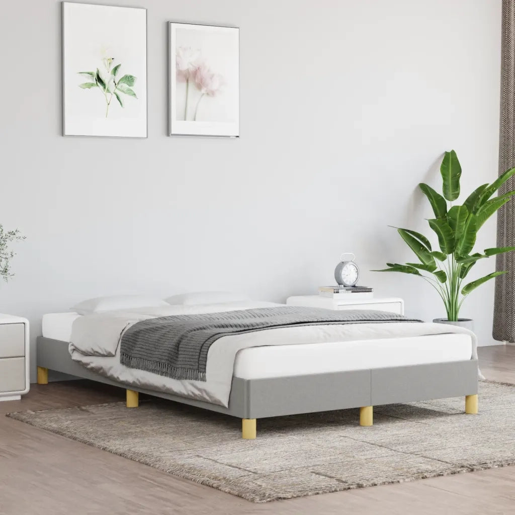 Giroletto senza Materasso Grigio Chiaro 120x200 cm Tessuto 346802