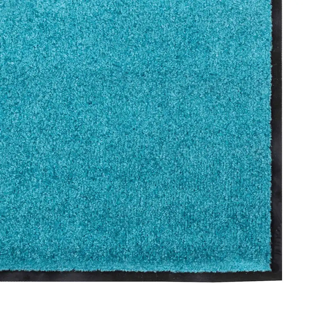 Tappetino Altro Ciano e Nero 120 x 250 cm Poliammide e PVC 4100749