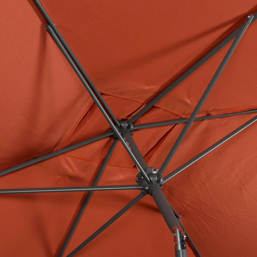 Ombrellone rettangolare, 2x3m, terracotta