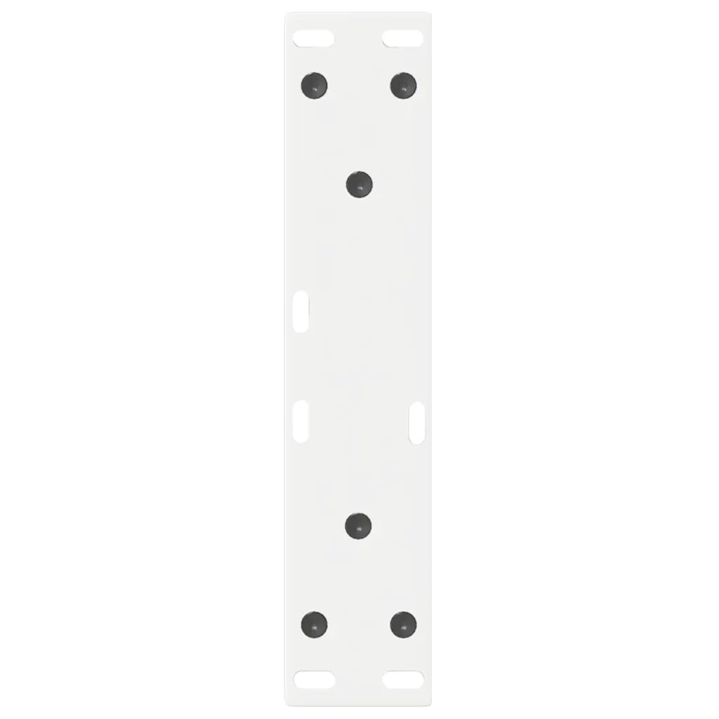 Gambe per tavolino 2 pz Bianche 28x(42-43,3) cm Acciaio 4012697