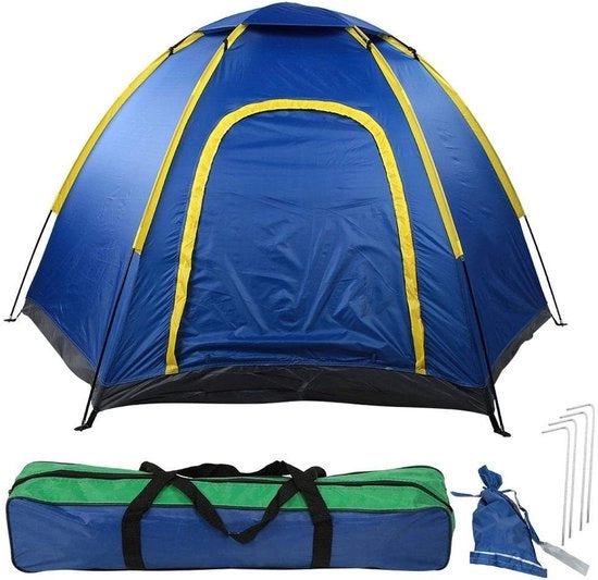 Tenda da Campeggio per 3-4 Persone - Imbottita - Resistente alle Intemperie