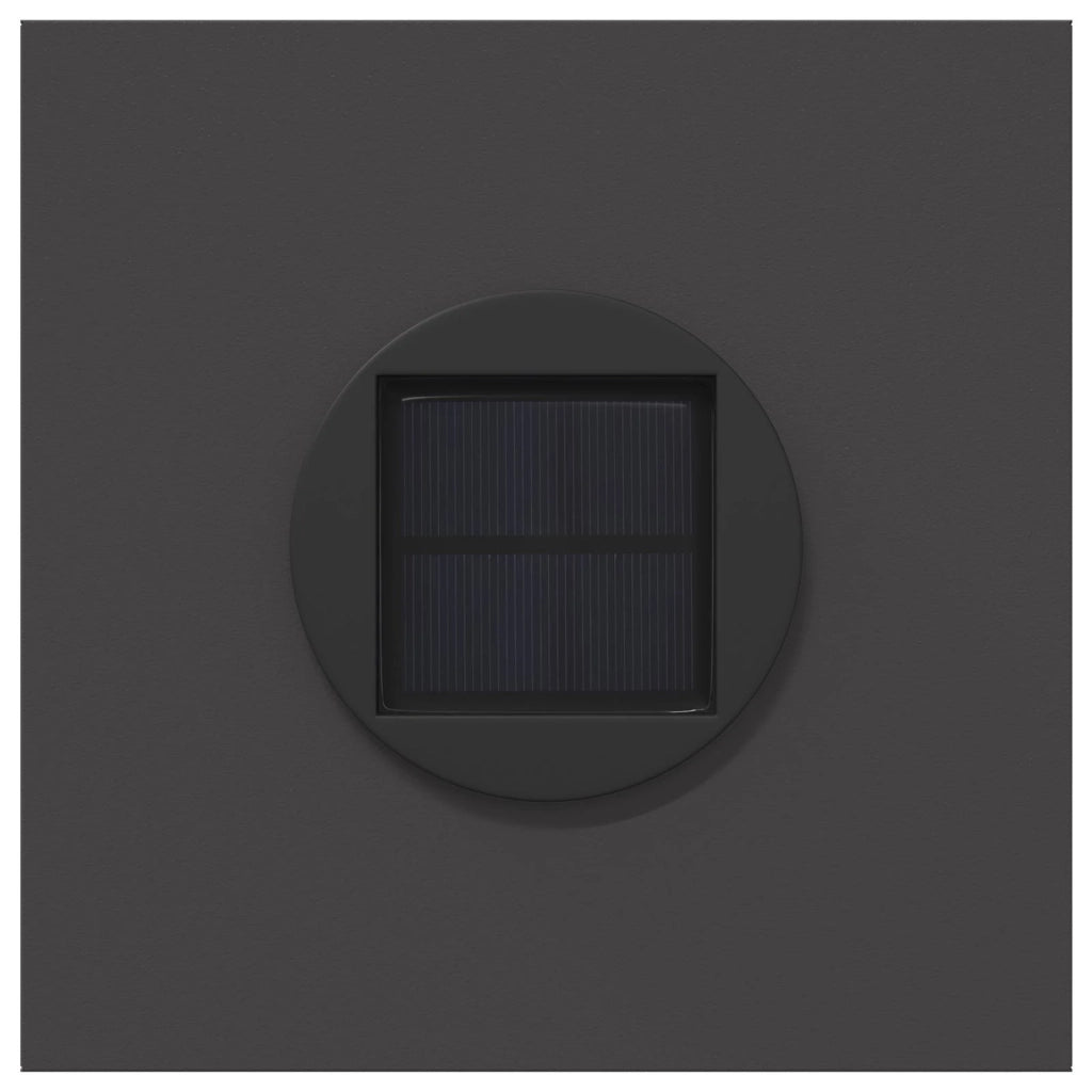 Faro LED solare per sentieri 2 pcs Nero 879730