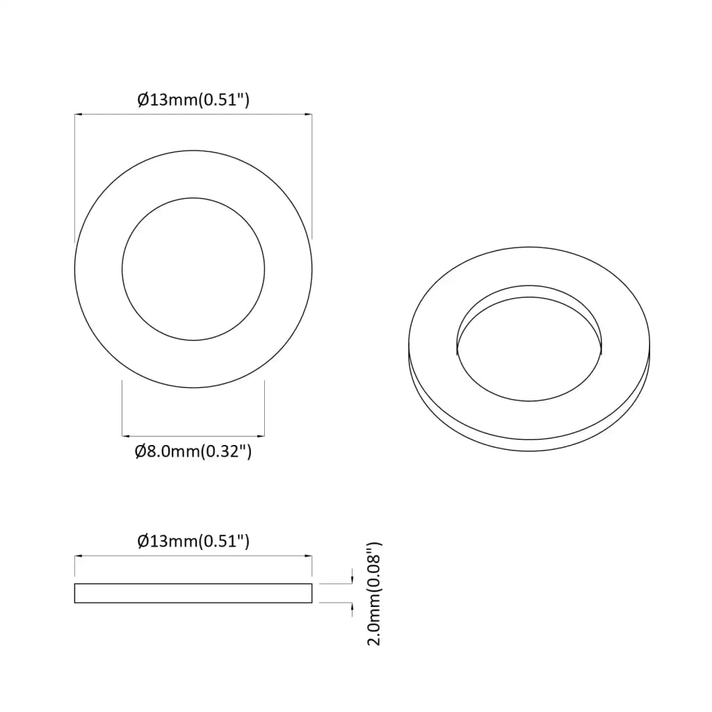 Dado a Molla 2 pcs Bianco 13 x 1 mm Ferro 864589