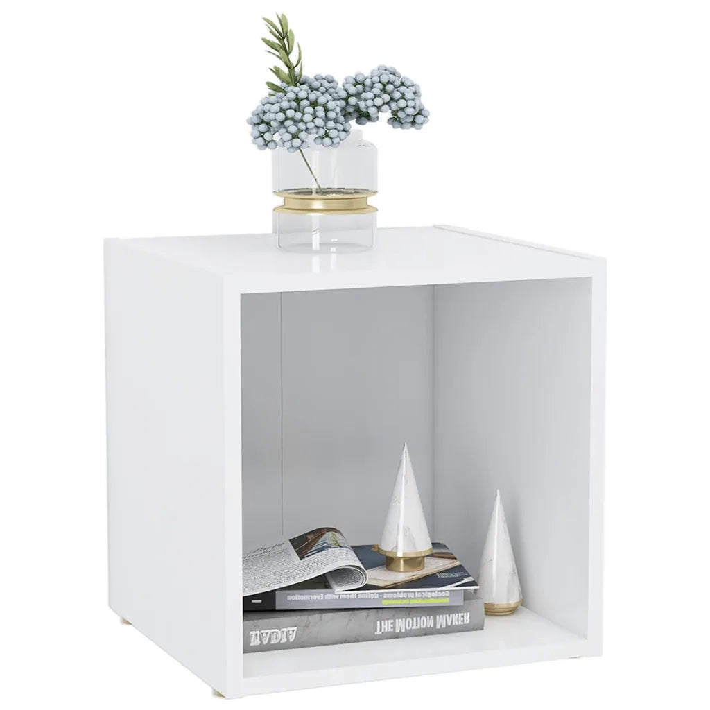 Mobili Porta TV 2 pz | Armadietto TV | Mobile Porta TV Bianco 37x35x37 cm in Legno Multistrato