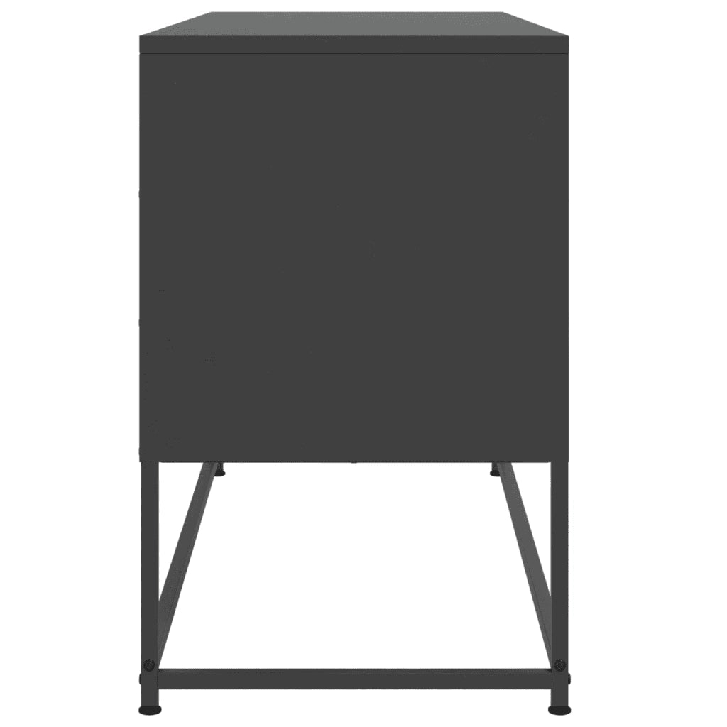 Mobile TV | Armadietto TV | Mobile Porta TV Nero 100,5x39x60,5 cm in Acciaio