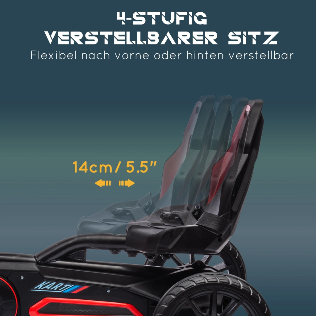 Go Kart per Bambini ¨C zephmum ¨C Rosso, per 3-8 Anni