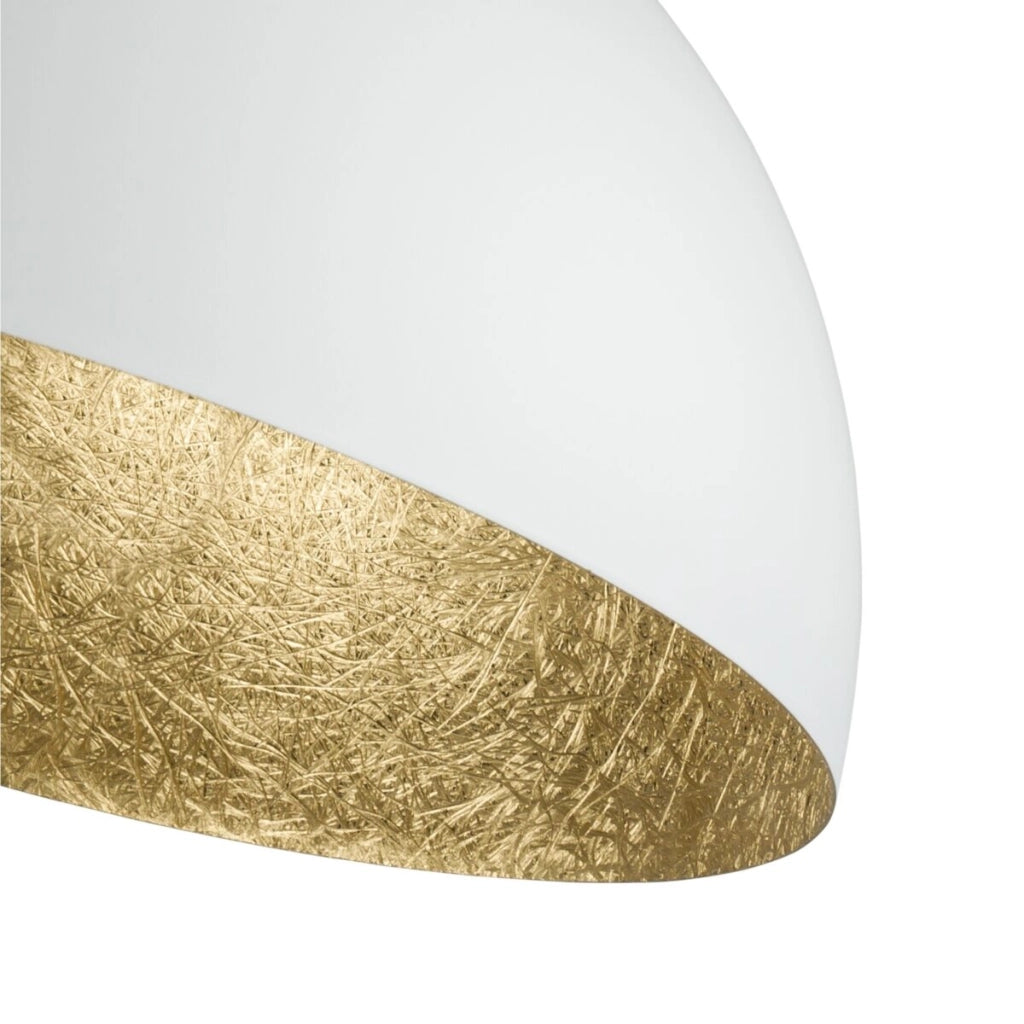 Plafoniera da soffitto Sfera bianco-oro Ø70 E27 Sigma