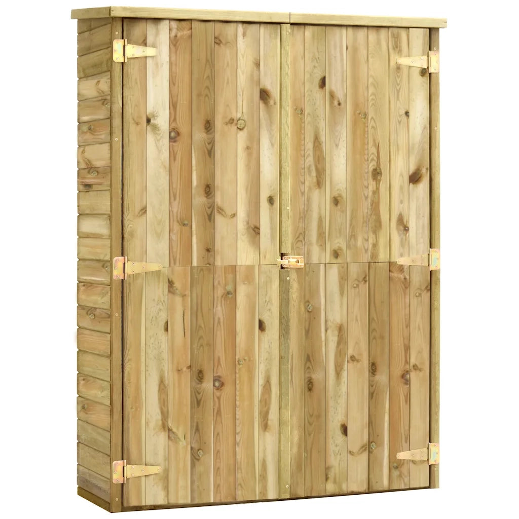 Rimessa Attrezzi da Giardino 123x50x171cm in Pino Impregnato 46361