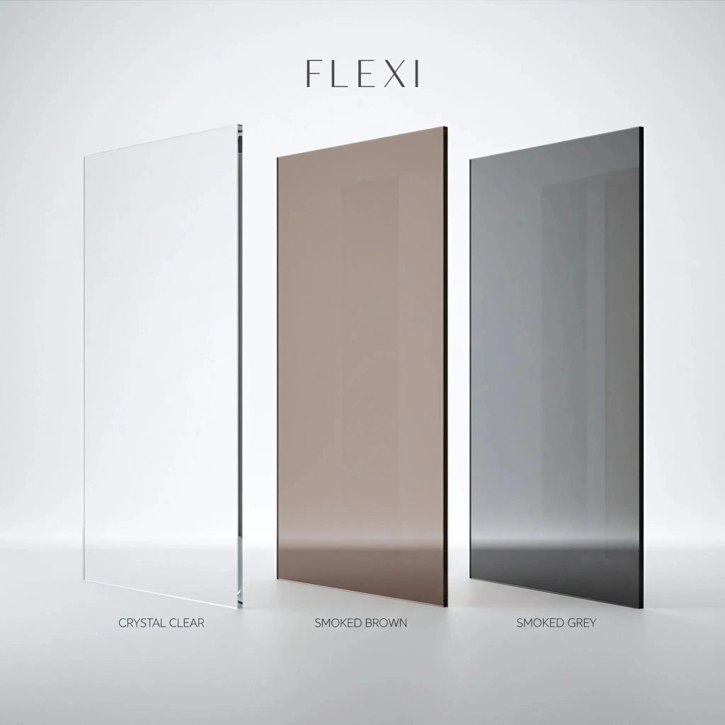 Parete Doccia Rea Flexi Grey / Gold 80