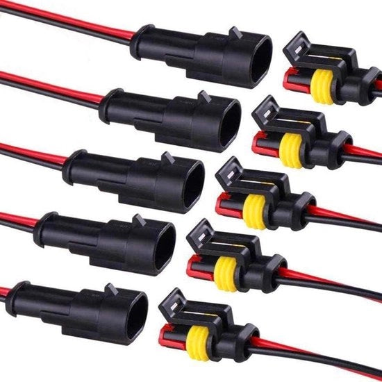 Connettori elettrici acqua-resistenti per auto, barche, scooter e altro