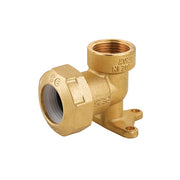 GOMITO FEMMINA CON FLANGIA IN OTTONE PER TUBO PE- 1/2x20- CAVAL- pezzi 1