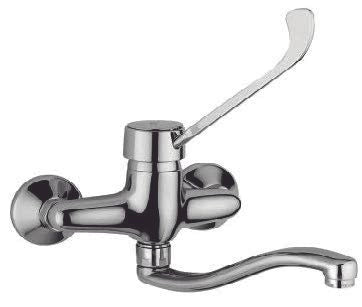 Miscelatore Lavello a Muro con Leva Clinica Cromato serie PEGASO