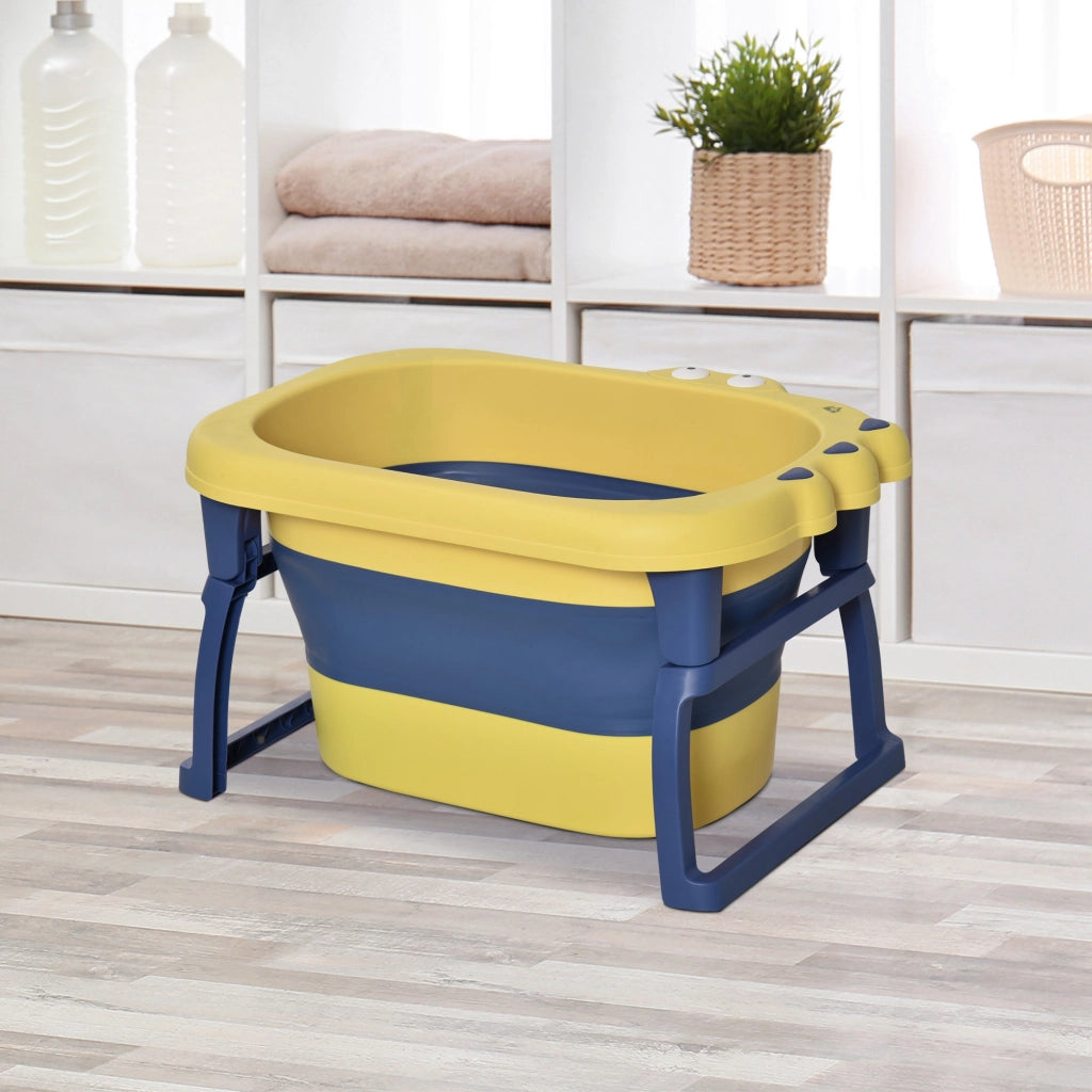 Vasca da bagno pieghevole per bambini ¨C Minimal ¨C 75.3x55.4x43 cm giallo e blu