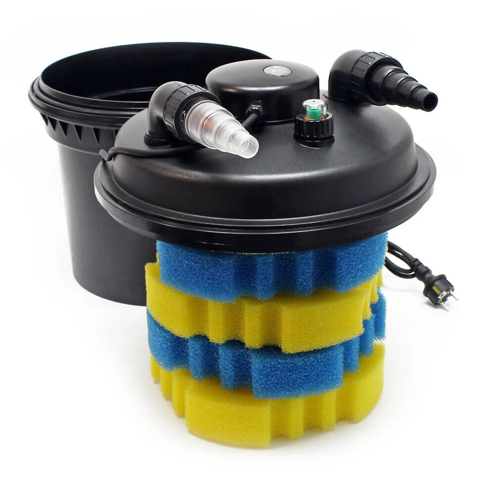 Kit per laghetto da 8000 litri pompa UVC da 11 watt (8000 l/h) tubo da 10 m kit di filtrazione 16_0001948
