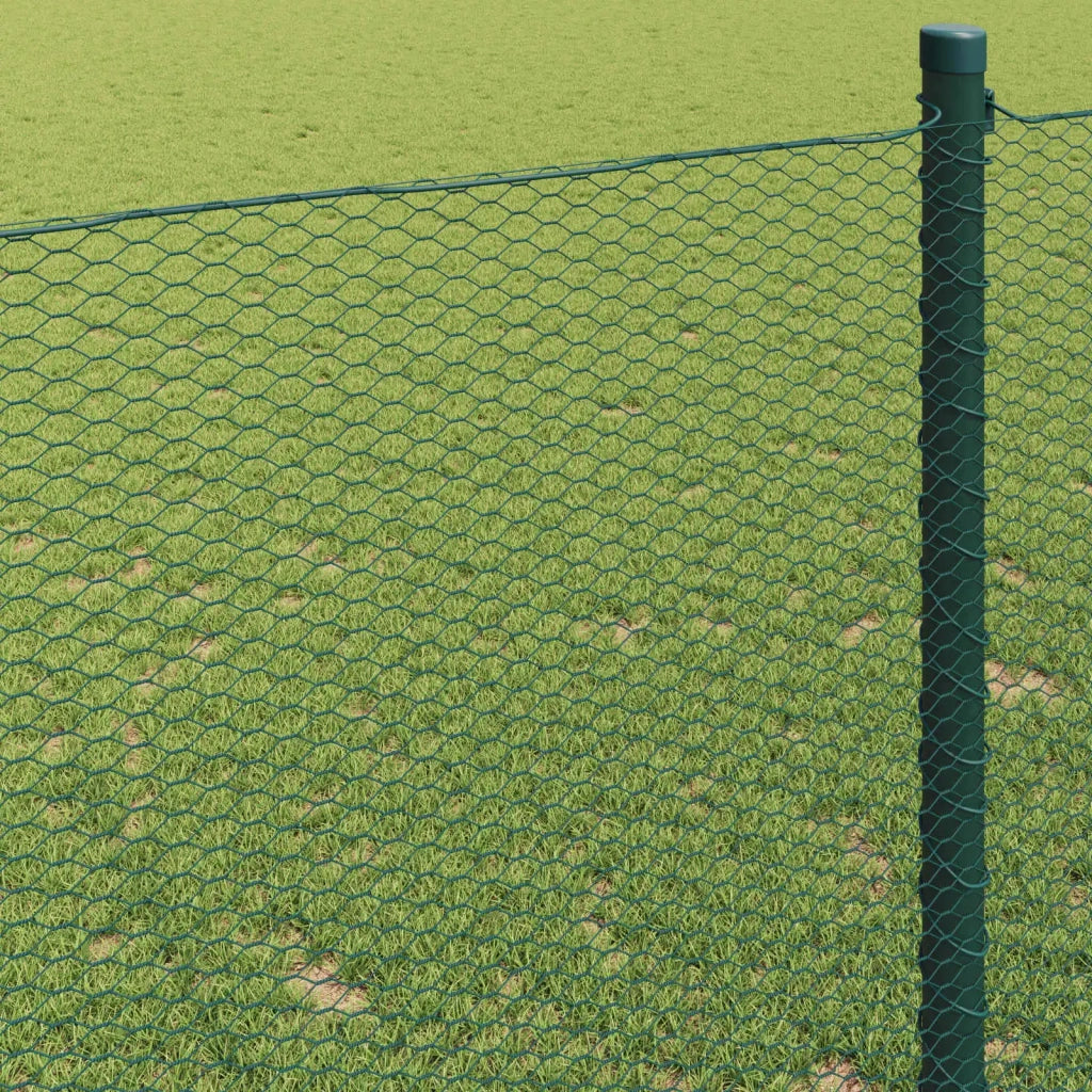 Recinzione Esagonale Verde 1,2 x 10 m PVC 42005349
