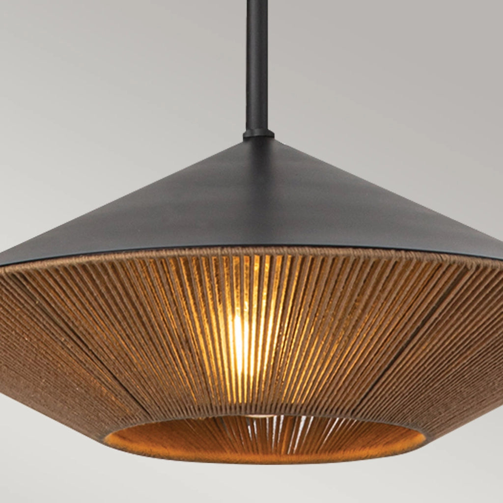 Lampada sospensione Daphne Alora Mood nera E27 Ø38