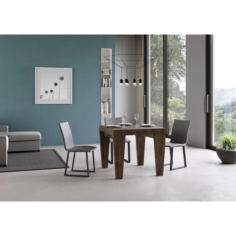 Tavolo allungabile 90x90/246 cm Spimbo Premium - Noce