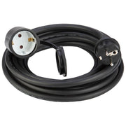 Poly Pool PP2627 Prolunga Elettrica Lineare 5 m IP44 Cavo H07RN-F 3x1.5mm² 16A 250V Schuko colore Nero