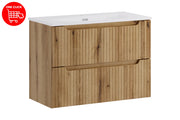 Set mobili bagno 80 cm con lavabo per mobile SKY Nova Coast Evoke 80 x 1401 x 40 cm