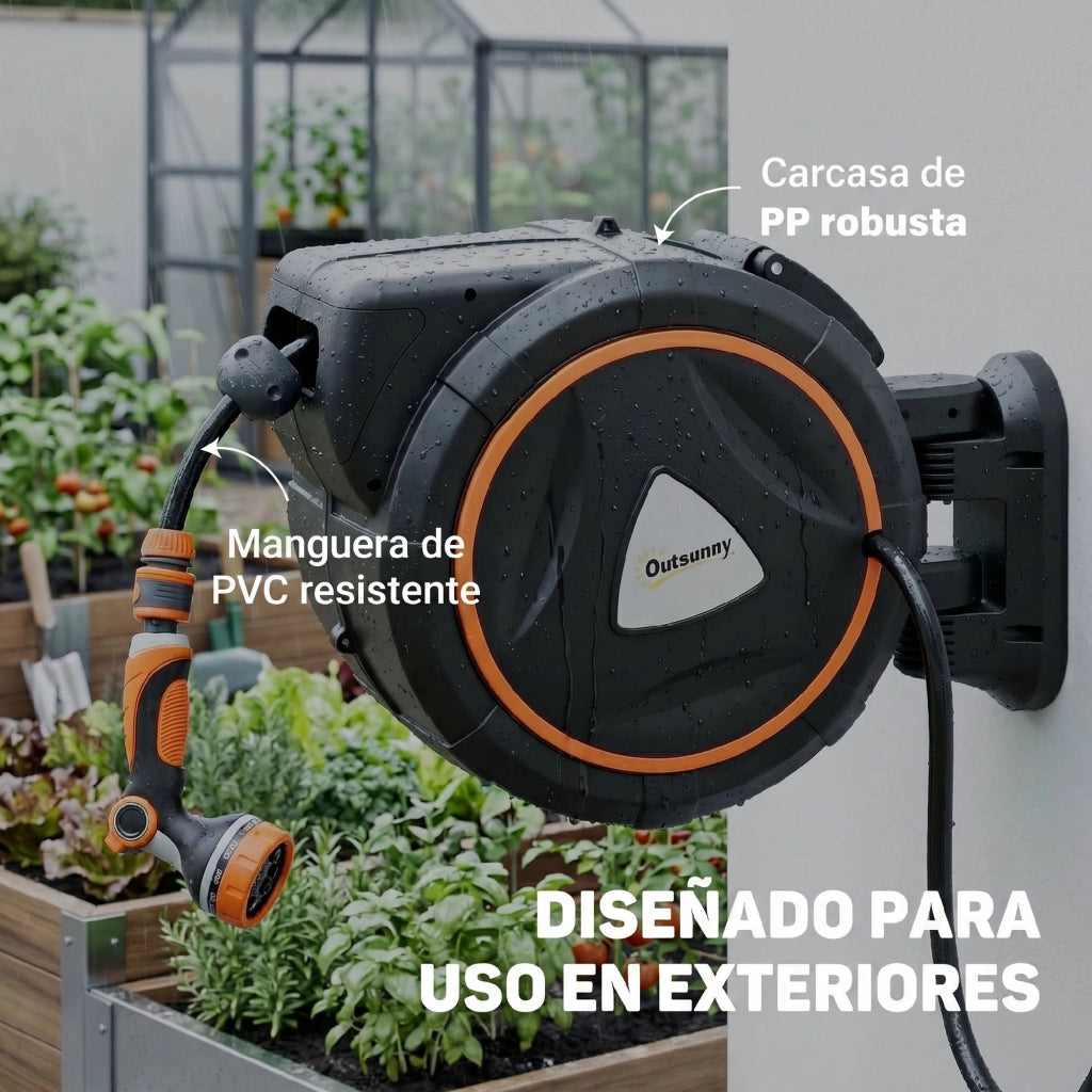 Avvolgitubo Automatico Retrattile 28+2m ¨C Xylo ¨C 12 Modalit¨¤ Spray Arancione