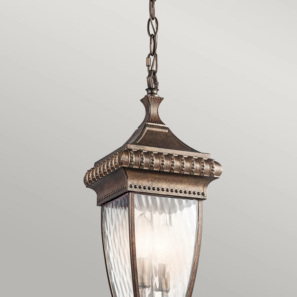 Lampada sospesa esterna Venetian Rain bronzo E14 Kichler