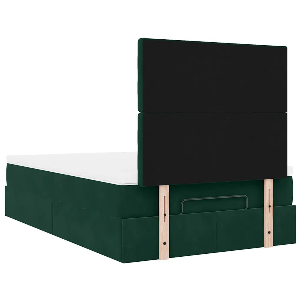 Struttura Letto Pouf con Materassi 120x190 cm Velluto 3313604