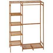 Appendiabiti con Ripiani e Varilla ¨C Minimal ¨C Legno Bamb¨´ 90x30x145 cm